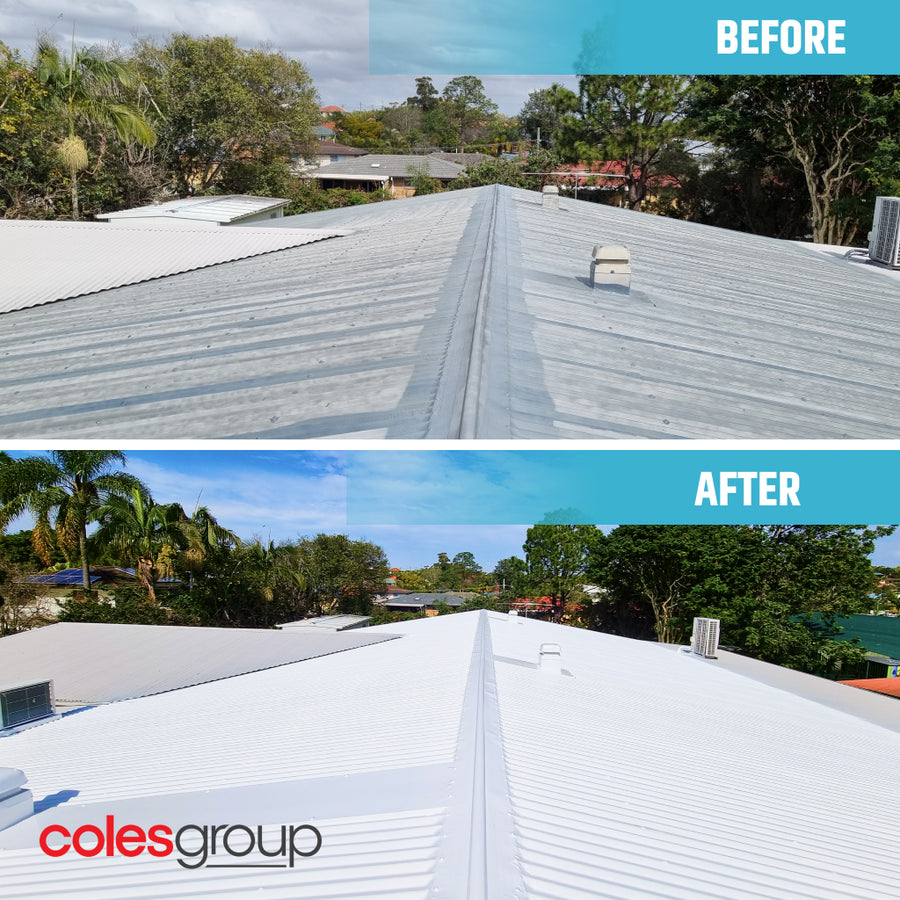 Coles commercial roof — NetZero coating project