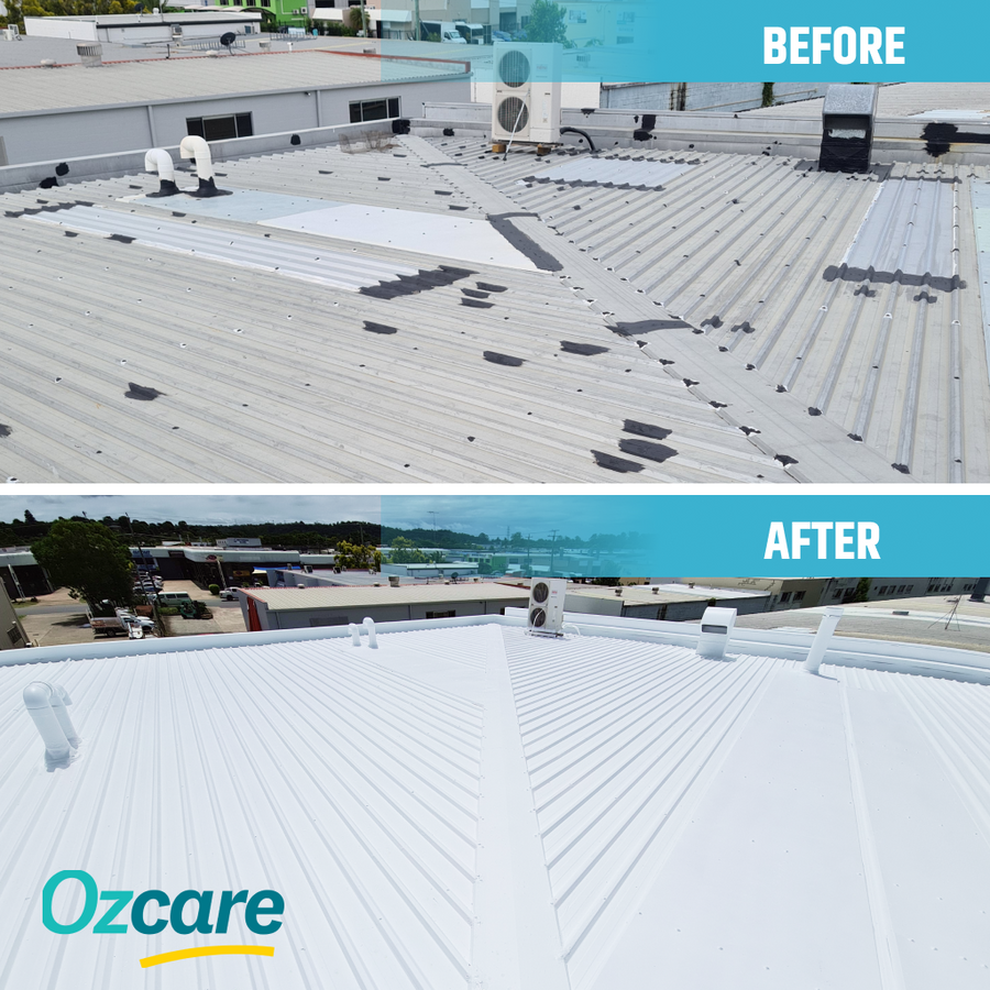 Ozcare facility roof — NetZero coating project