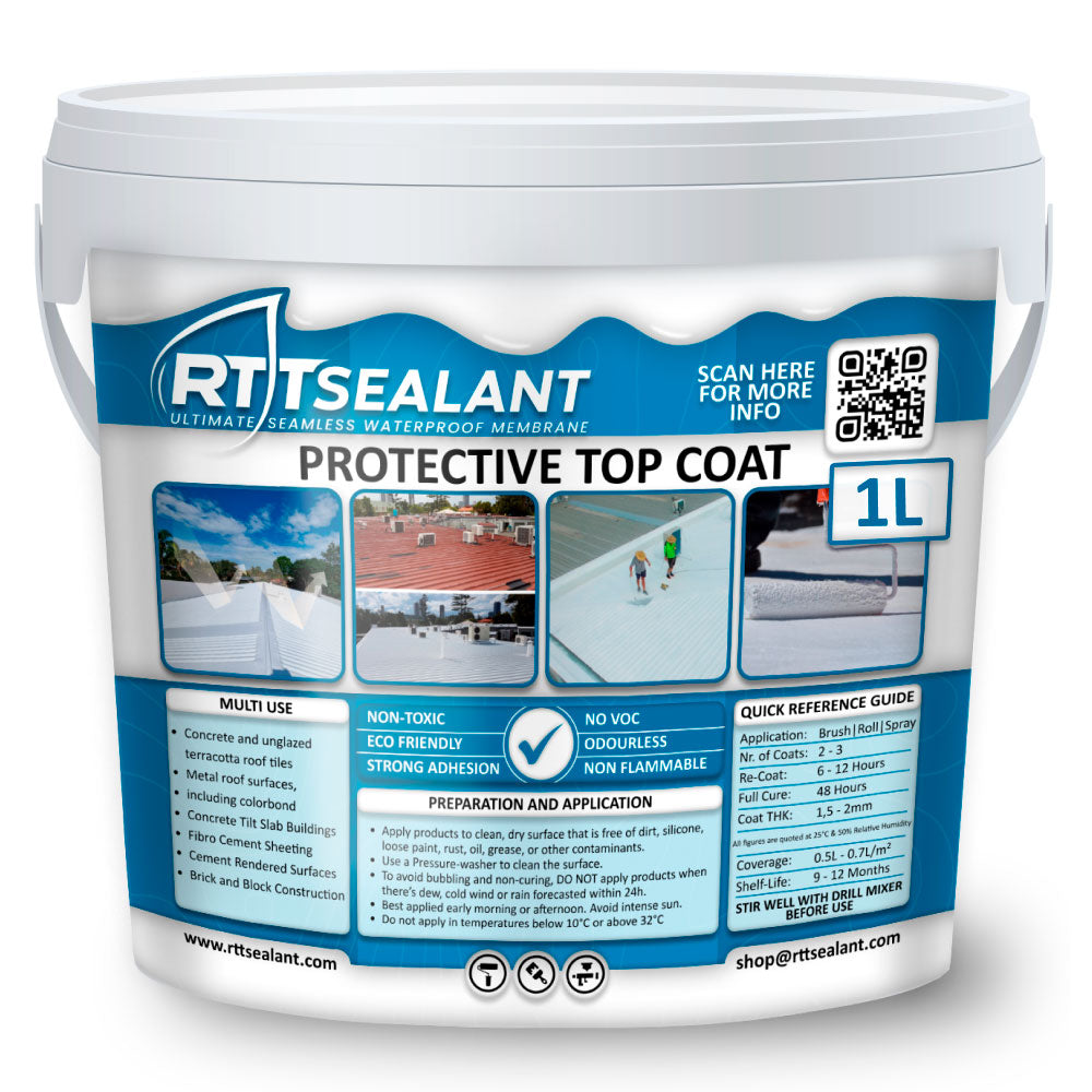 RTTSealant - Protective Top Coat - UV Reflective Coating